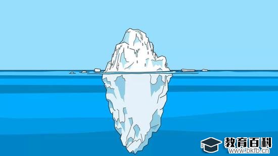 冰山浸没在水中的部分——潜意识，真的能代表心智活动吗？这一观点与神经科学的结论相悖。（图片来源：Pixabay）